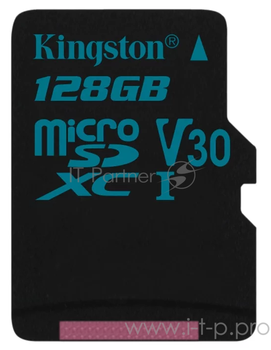 Флеш карта microSDHC 128GB microSDXC Kingston <SDCS2/128GB> Class10 UHS-I Canvas Select up to 100MB/s с адапт.