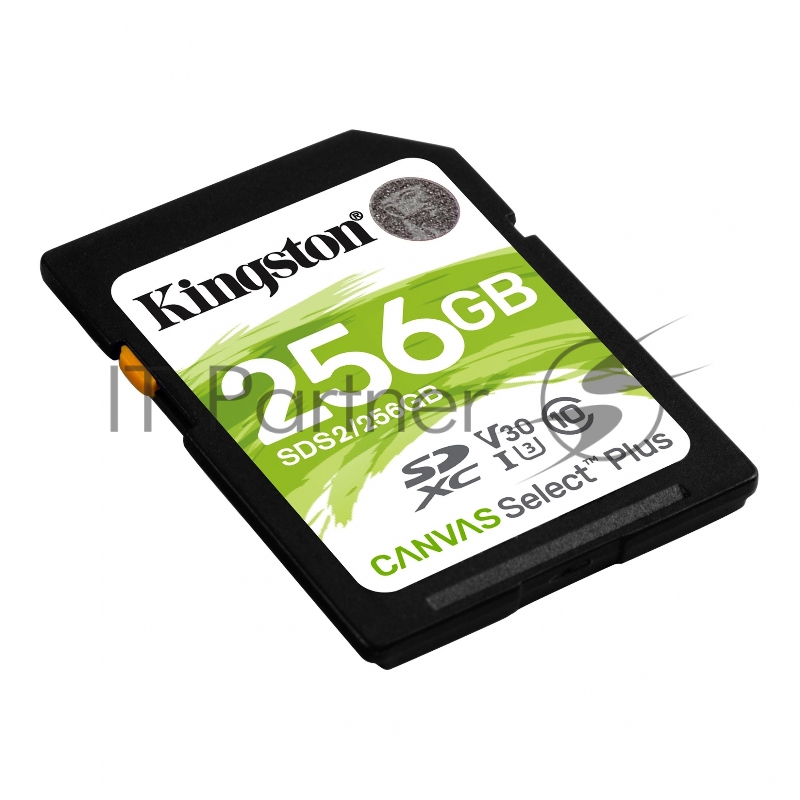 Флеш карта SDHC 256Gb Class10 Kingston <SDS2/256GB>, Canvas Select 100R CL10 UHS-I