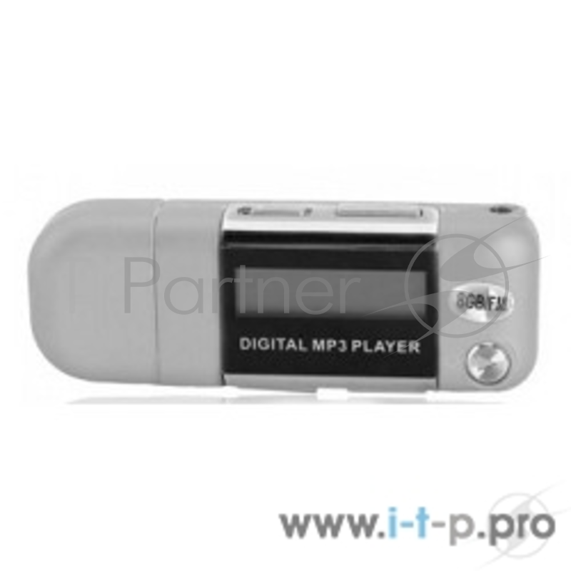 Плеер Perfeo цифровой аудио плеер Music Strong 8 Gb, серебряный (VI-M010-8GB Silver)