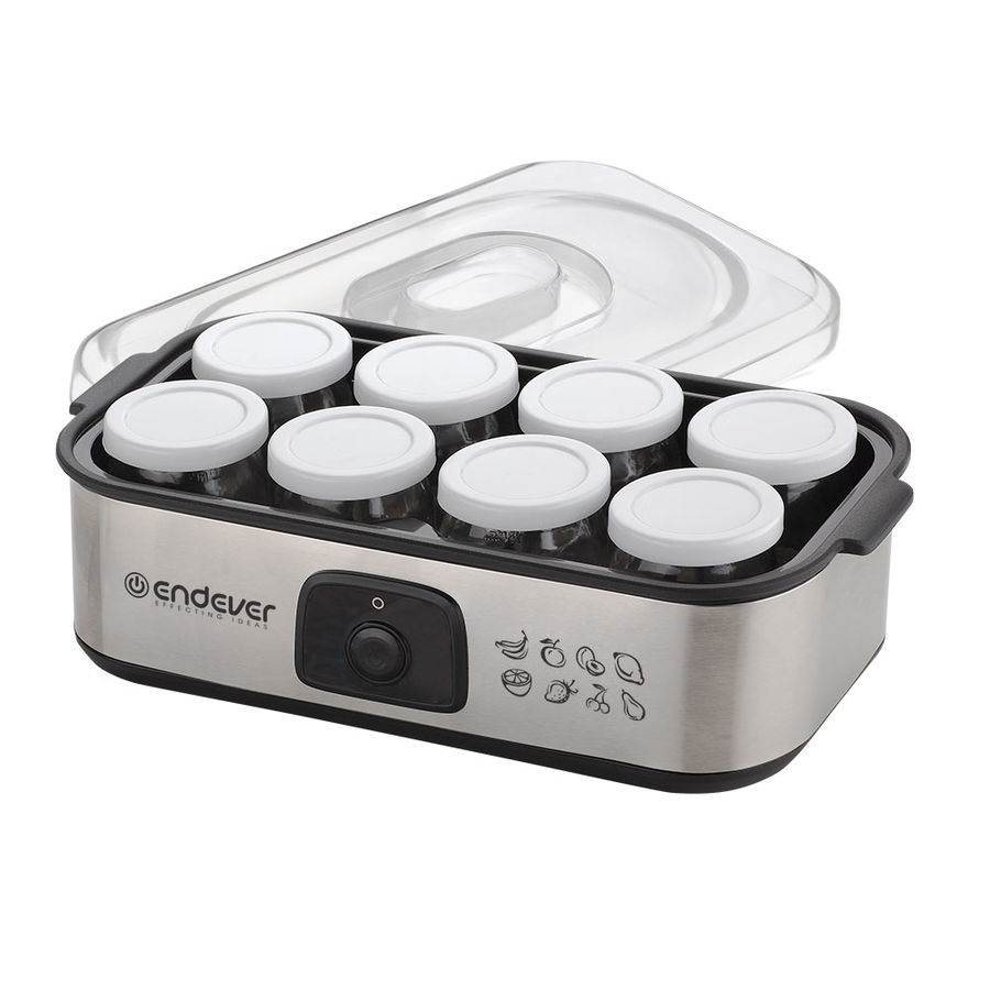 Йогуртница Endever Vita-125 серебристо-черный