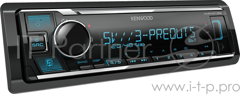 Автомагнитола Kenwood KMM-BT356 1DIN 4x50Вт