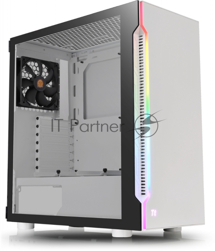 Корпус Thermaltake H200 TG Snow RGB белый без БП ATX 1x120mm 2xUSB3.0 audio bott PSU