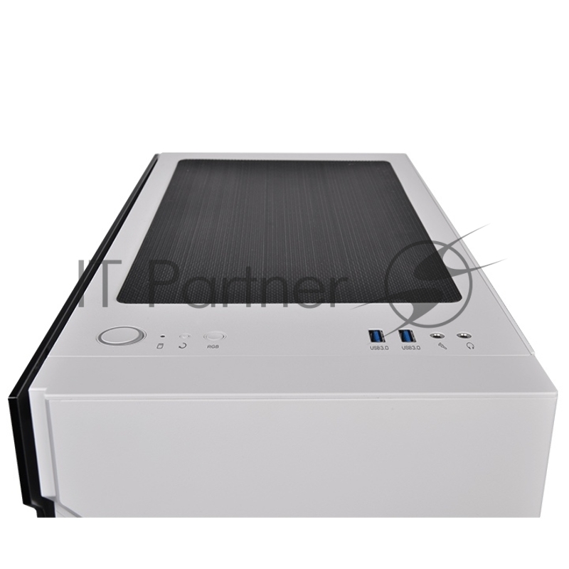 Корпус Thermaltake H200 TG Snow RGB белый без БП ATX 1x120mm 2xUSB3.0 audio bott PSU