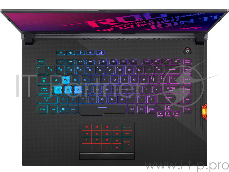 Ноутбук Asus G531GW-AZ054T SCAR III i7-9750H (2.6)/16G/1T SSD/15.6FHD AG IPS 240Hz/NV RTX2070 8G/Win10 Gunmetal Gray + камераFHD