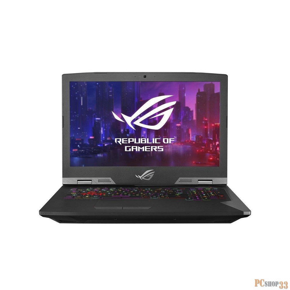 Ноутбук Asus G703GXR-EV002T i7-9750H (2.6)/32G/1T+256G SSD+256G SSD/17.3FHD AG IPS 144Hz/NV RTX2080 8G/Win10 Titanium Gray