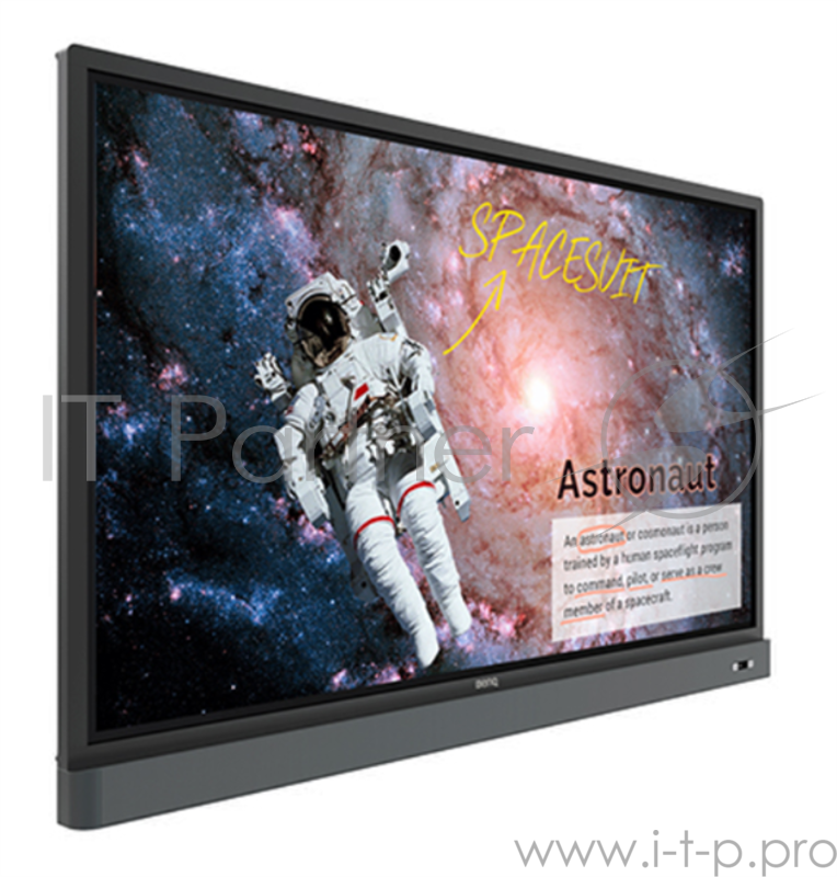 Панель 65 IN BenQ INTERACTIVE FLAT PANEL RM6501K, 4K UHD AG80, Touch 20p, 450 nits, 18/7, Landscape, SoundBar, PenTray, LanControl, Android, Apps, EZ-write 4.1-light , InstaQshare, DMS, WiFi opt, OPS optB
