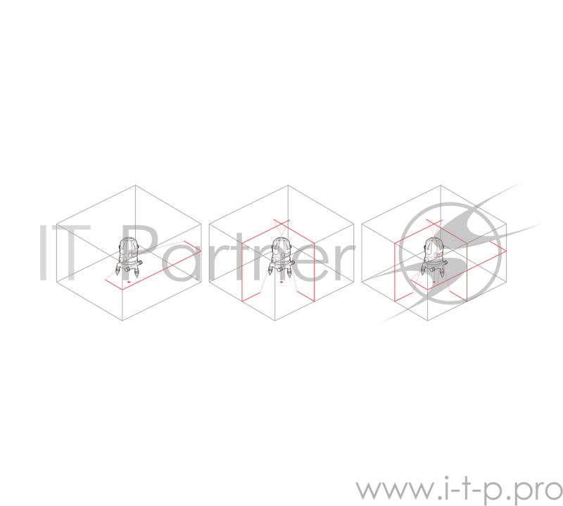 Лазерный нивелир RGK UL-21 дальность 20м точность 0.2мм/м