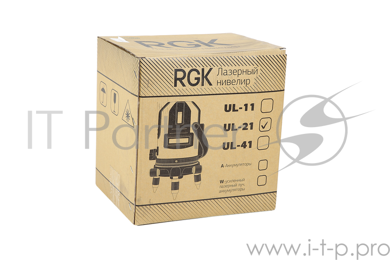 Лазерный нивелир RGK UL-21 дальность 20м точность 0.2мм/м