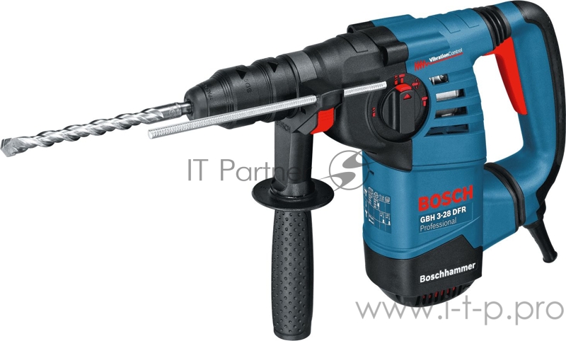 Перфоратор Bosch GBH 3-28 DFR Professional 061124A000 (800Вт, 900об./мин., 4000уд./мин., SDS-plus) + быстроз.патрон + смазка для буров + кейс