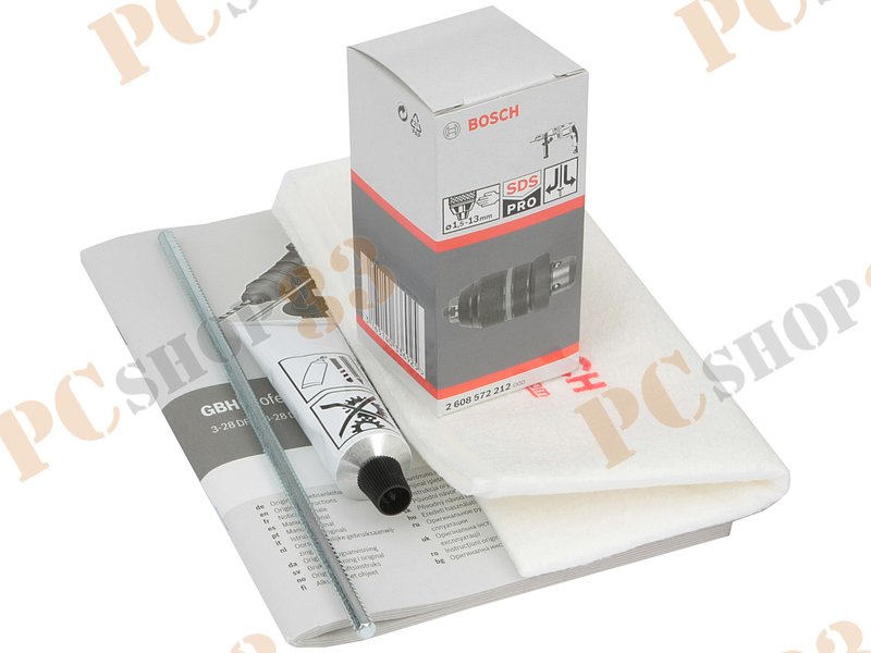 Перфоратор Bosch GBH 3-28 DFR Professional 061124A000 (800Вт, 900об./мин., 4000уд./мин., SDS-plus) + быстроз.патрон + смазка для буров + кейс