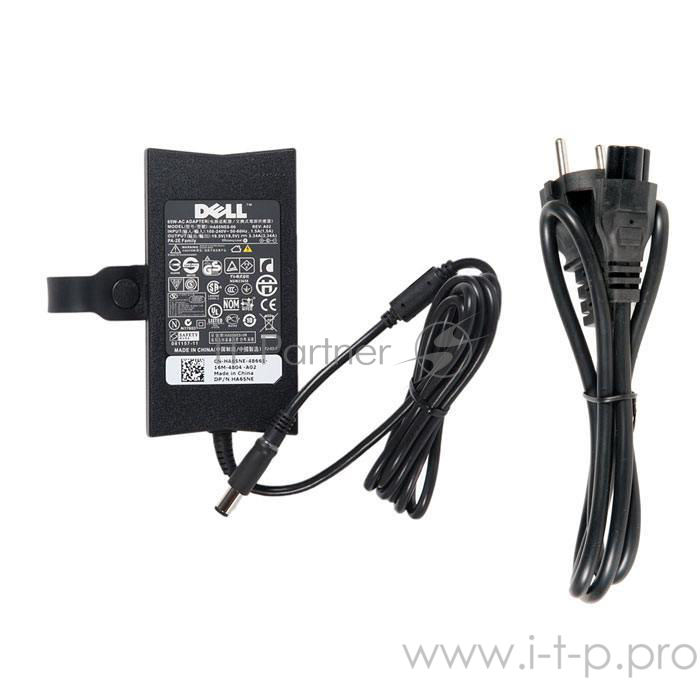 Блок питания для Dell 19.5V, 3.34А, 65W, 7.4 pin slim