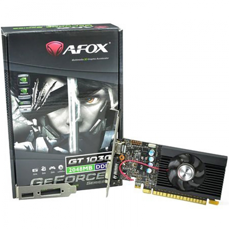 GT1030 2GB GDDR5 64Bit, LP Single Fan AF1030-2048D5L4