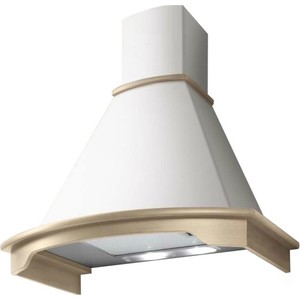 Вытяжка купольная JET AIR DENVER WH/A/90 T.GREZZO / 90 см, 750 куб.м., слайдерное управление, белая + карниз неокрашенный