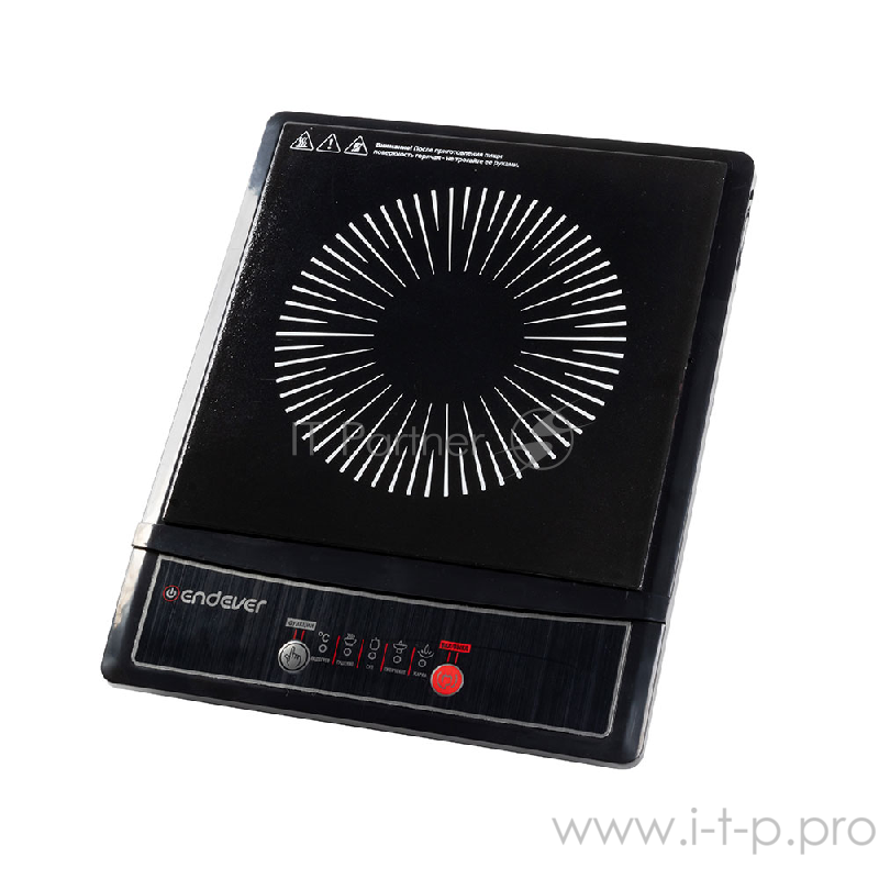 16-IP Плитка электрическая индукционная Endever Skyline Мощность 1300Вт,дно посуды 12-20 см.