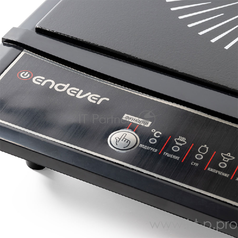 16-IP Плитка электрическая индукционная Endever Skyline Мощность 1300Вт,дно посуды 12-20 см.