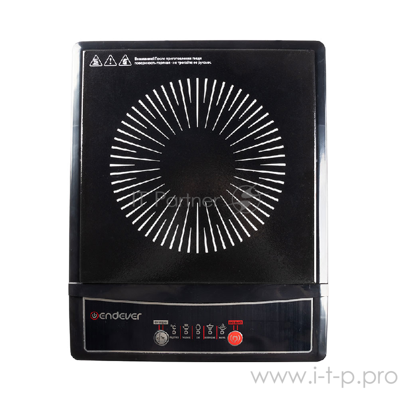 16-IP Плитка электрическая индукционная Endever Skyline Мощность 1300Вт,дно посуды 12-20 см.