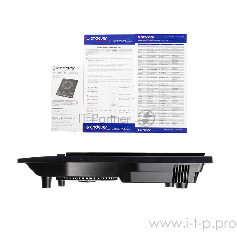 16-IP Плитка электрическая индукционная Endever Skyline Мощность 1300Вт,дно посуды 12-20 см.