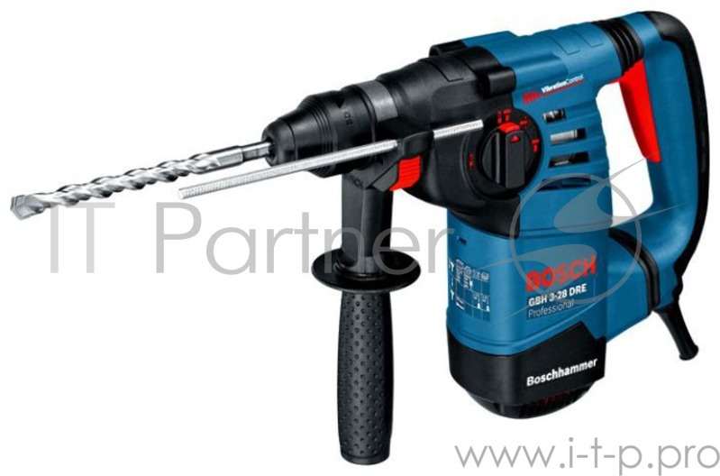 Перфоратор Bosch GBH 3-28 DRE Professional 061123A000 (800Вт, 900об./мин., 4000уд./мин., SDS-plus) + смазка для буров + кейс