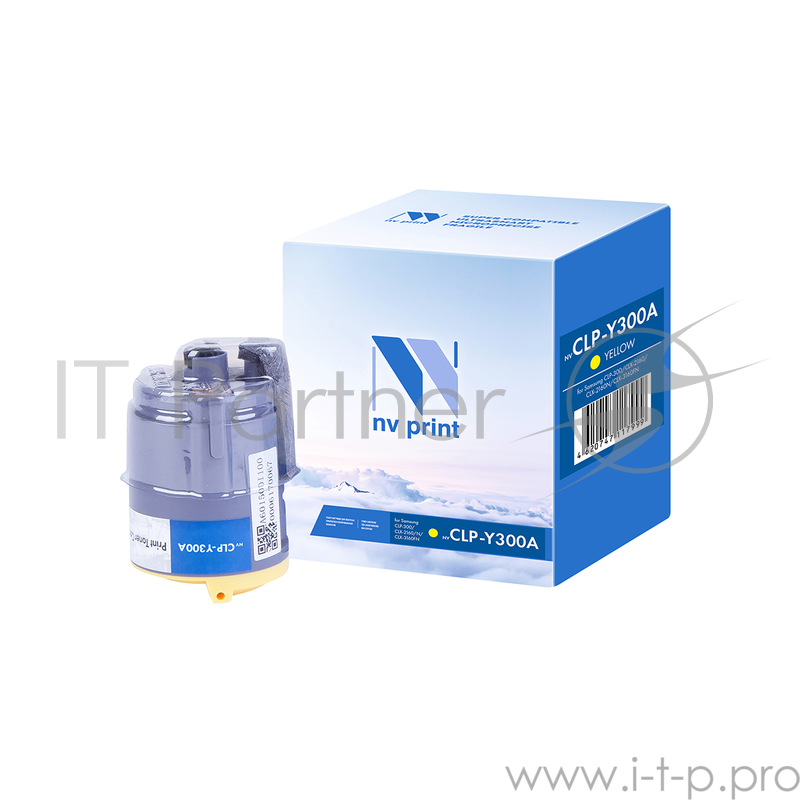 Картридж NV Print совместимый Samsung CLP-Y300A Yellow для CLP300/CLX2160/3160 (1000k)
