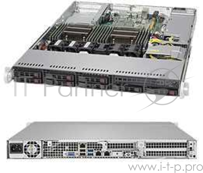 Корпус серверный компьютерный Supermicro 1U SC113 WIO Chassis w/ 600W (Quick Release Rail Set)