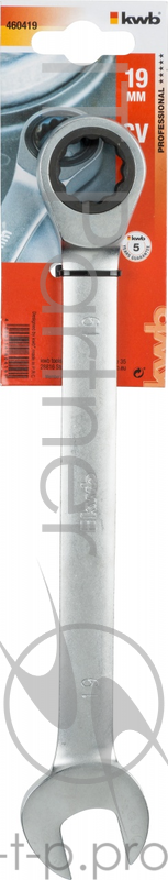 Ключ KWB 4604-19 гаечный с трещоткой 19мм