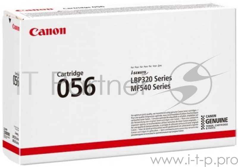 Картридж Canon 056 для MF543x/MF542x. Чёрный. 10 000 страниц.
