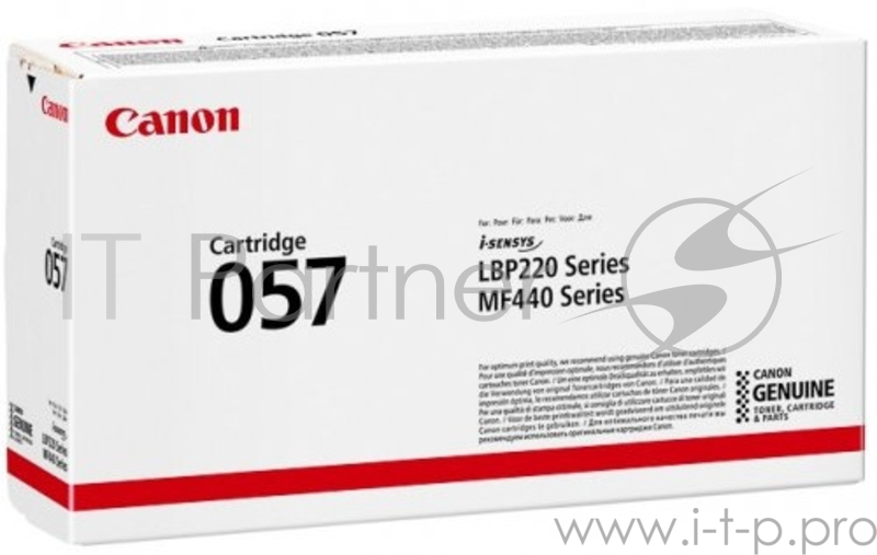 Картридж Canon 057 для MF449x/MF446x/MF445dw/MF443dw, LBP225x/LBP226dw/LBP223dw. Чёрный. 3100 страниц.