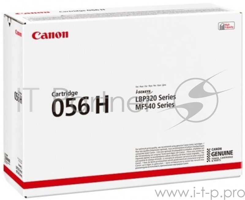 Картридж Canon 056 H для MF543x/MF542x. Чёрный. 21 000 страниц.