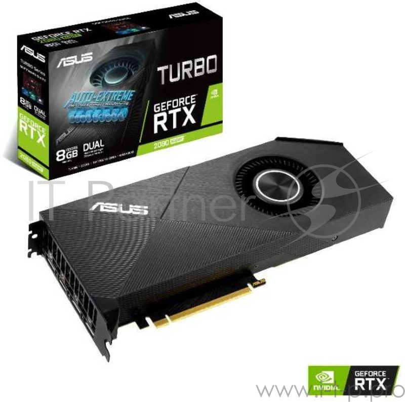 Видеокарта ASUS TURBO-RTX2080S-8G-EVO // RTX2080S,HDMI,DP*3,8G,D6 90YV0DP0-M0NM00