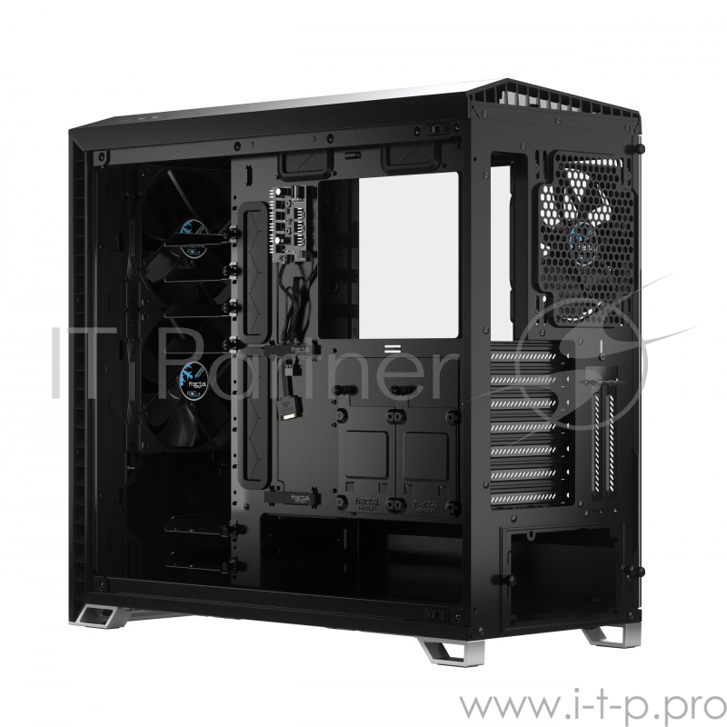 Корпус Fractal Design VECTOR RS - TG / E-ATX, mid tower, light tint tempered glass side panels / 3x140mm fans inc. / FD-C-VER1A-01