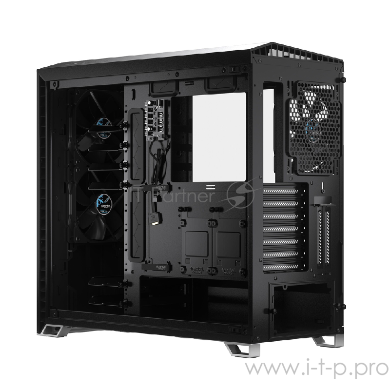 Корпус Fractal Design VECTOR RS - TG / E-ATX, mid tower, light tint tempered glass side panels / 3x140mm fans inc. / FD-C-VER1A-01