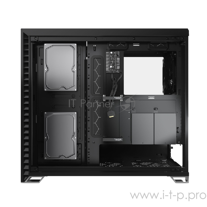 Корпус Fractal Design VECTOR RS - TG / E-ATX, mid tower, light tint tempered glass side panels / 3x140mm fans inc. / FD-C-VER1A-01