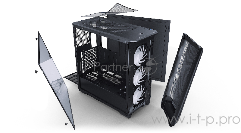 Корпус PHANTEKS Eclipse P400A, Black, Digtial RGB Lighting, боковая панель Tempered Glass, Mid-Tower