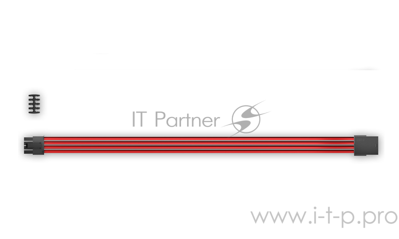 Кабель-удлинитель для питания видеокарты Deepcool EC300-PCI-E-RD (моддинг, 8pin (2+6), красный, 300мм)