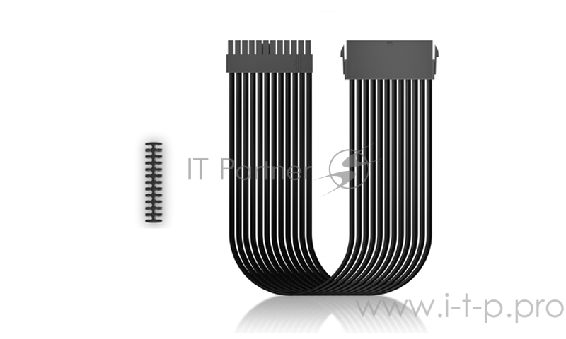 Кабель-удлинитель для питания материнcкой платы Deepcool EC300-24P-BK (моддинг, 24pin, черный, 300мм)