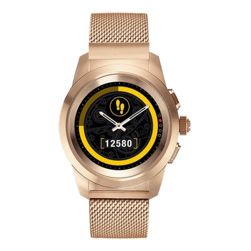 Гибридные смарт-часы MyKronoz ZeTime Elite Regular миланский сетчатый браслет, цвет матовое розовое золото