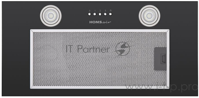 Вытяжка HOMSair CAMELIA 60 ЧЕРНЫЙ