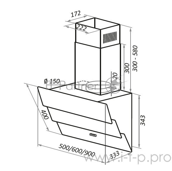 ВЫТЯЖКА MAUNFELD CASCADA 60 БЕЛЫЙ
