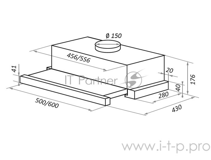 Вытяжка MAUNFELD VS FAST (GLASS) 60 БЕЛЫЙ