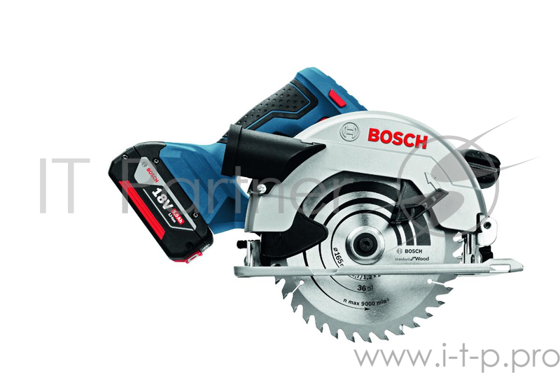 Дисковая пила Bosch GKS 18V-57 G Professional 06016A2100, аккум. (Li-Ion 18В, 3400об./мин.) + доп.аккум. + кейс