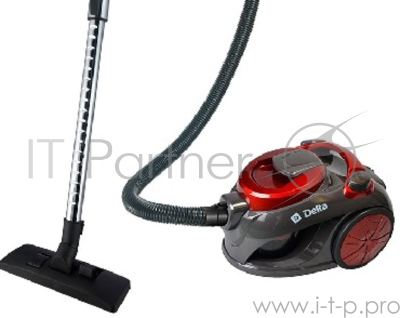 Пылесос DELTA DL-0828 красный