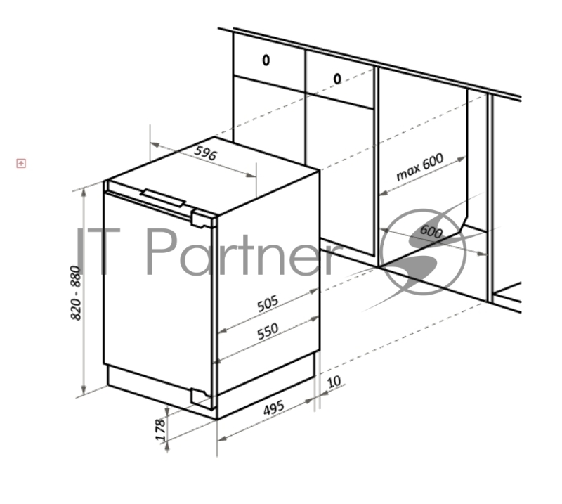 Холодильник встраиваемый MAUNFELD MBF88SW