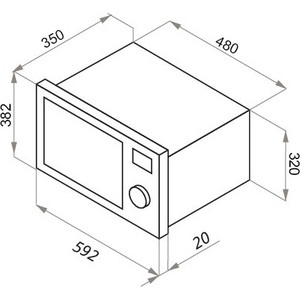 Печь микроволновая электрич. MAUNFELD XBMO202S
