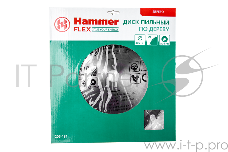 Пильный диск Hammer Flex 205-131 CSB WD 305*24*30мм по дереву