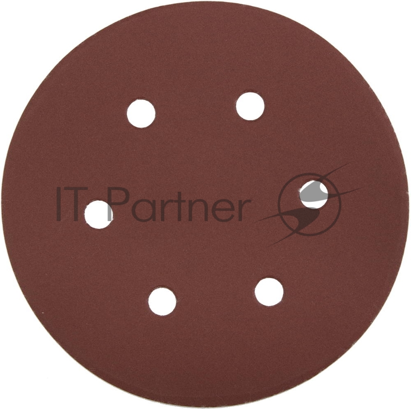 Круг шлифовальный ЗУБР 35566-150-320 МАСТЕР велкро 6отверстий P320 150мм 5шт.