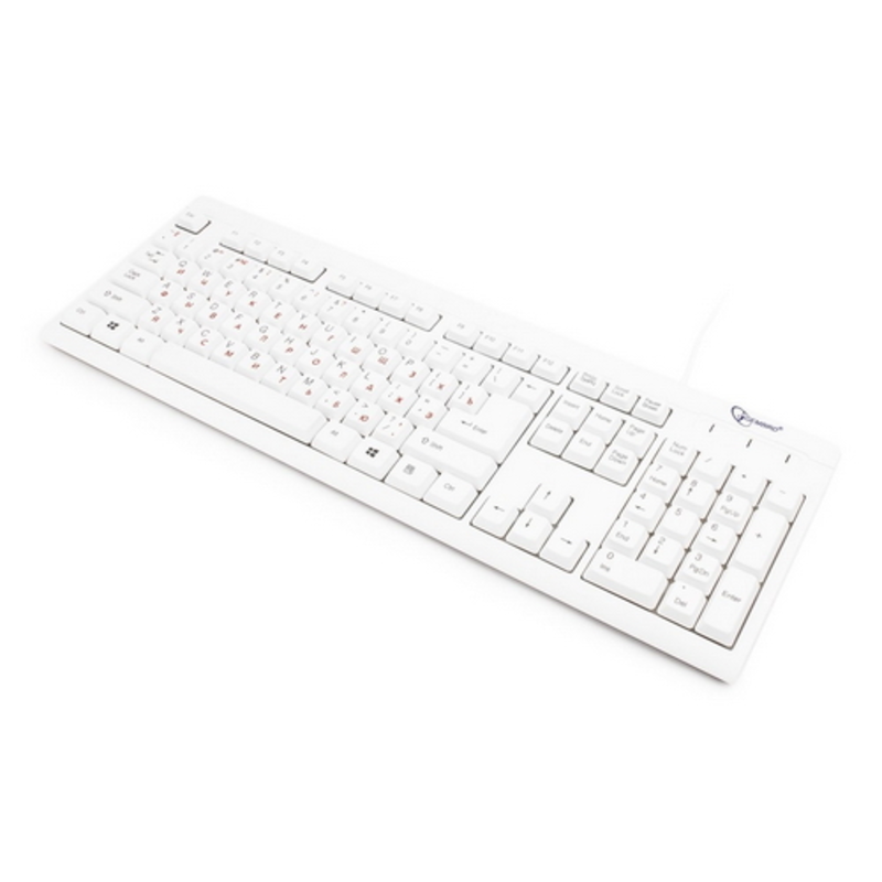 Клавиатура Gembird KB-8300U-R, USB, бежевый , RTL {40}