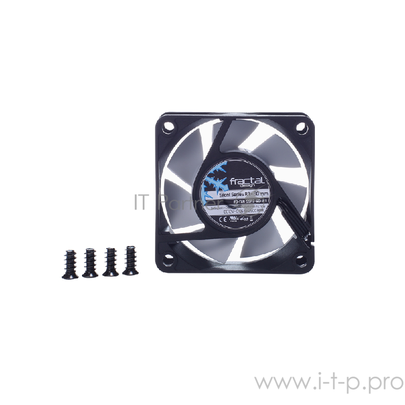 Вентилятор Fractal Design SILENT SERIES R3 60mm / 3-pin, 2500 rpm, 13.3 cfm, 20.6 dBA / FD-FAN-SSR3-60-WT