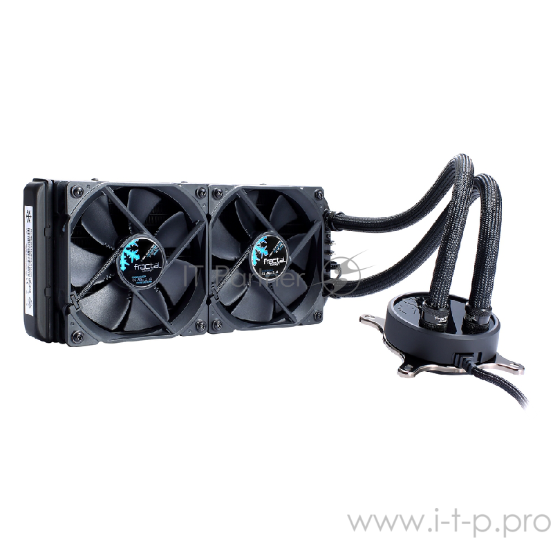 Система водяного охлаждения Fractal Design Celsius S24 Blackout / 2x120mm PWM fans / FD-WCU-CELSIUS-S24-BKO