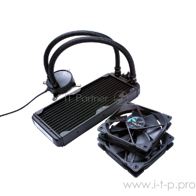 Система водяного охлаждения Fractal Design Celsius S24 Blackout / 2x120mm PWM fans / FD-WCU-CELSIUS-S24-BKO