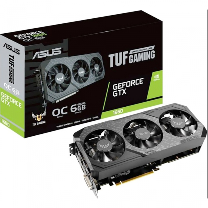 Видеокарта ASUS TUF 3-GTX1660S-O6G-GAMING // GTX1660S,DVI,HDMI,DP,6G,D6 90YV0DS0-M0NA00